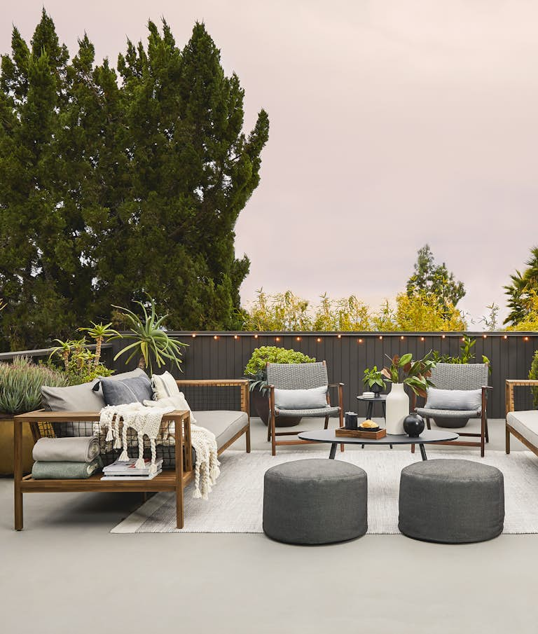 modern outdoor seating